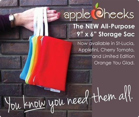 AppleCheeks Mini Zippered Storage Sac