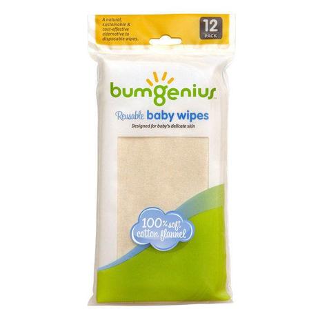 bumGenius Flannel Wipes - 12 Pack